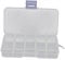 B Baosity Sortierbox, 10 Fächer Kleinteile Aufbewahrungsbox Plastik Schmuckschatulle Schmuckkästchen, Nailart Box