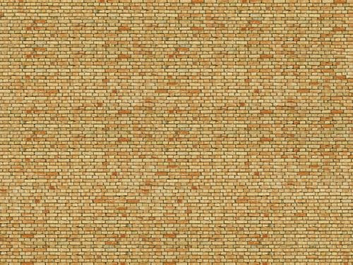 NOCH 3D-Kartonplatte „Klinker“, mit realistischem Klinkerdesign, 25 x 12,5 cm für Spur H0 ideal für Mauern und Wände