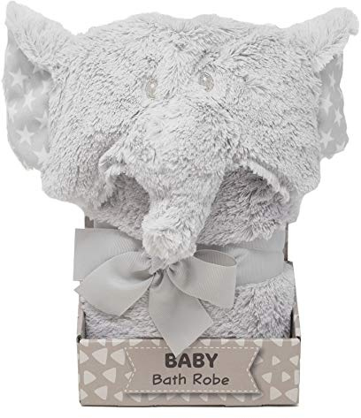 Super Soft Fleece Hooded Snuggle Blanket Elephant