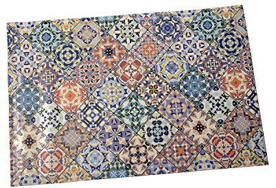 DRW Alfombra de Vinilo con Mosaico 60x90cm
