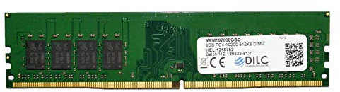 DILC, RAM DDR4 DIMM 8GB, Memoria RAM per Computer Fisso, 2400Mhz, PC4-19200 (288 Pin), Dual Rank, Compatibile con Computer con Scheda Madre Intel o Amd, Perfomance Elevate, Garantita a Vita, 1024x8
