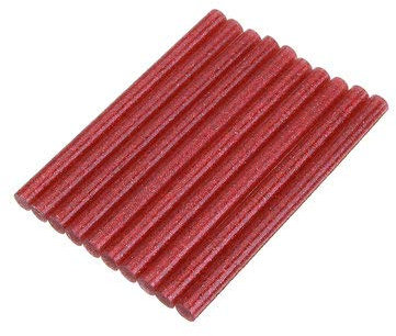 TuToy 10Pcs 7Mmx100Mm Bunter Glitter Hot Melt Klebestift Farbstoff Diy Crafts Repair Model Adhesive Sticks- Rot