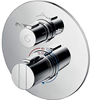 Ideal Standard A5879AA Concept Easybox Built-in Shower Mixer with Diverter - Round Faceplate, Chrome