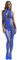 Aranmei Body De Rejilla Sexy para Mujer Malla Distinctive style Lencería de Rejilla Body de Mujer Babydoll Ropa Interior Babydoll Teddies Lingerie, Azul