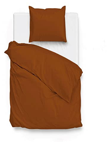 ZO! HOME Bettwäsche Satinado 140x220 100% Baumwolle Mako-Satin Copper Orange
