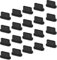 CaseBuy 20x USB C Anti Staub Stecker für iPhone 16 15 Plus Pro Max, Samsung Galaxy S24 S23, S22, S21, S20, MacBook, Laptop, Handy Staubabdeckung für jeden USB Typ C Ladeanschluss-Schwarz