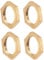 sourcing map G3/8 Lock Nut, Hex Brass Female Locknut for Plumbing 4pcs