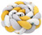 Totsy Baby Kuschelkissen Kinder Kissen Deko 200 cm - flauschig Dekokissen Kinderzimmer Kinderkissen Zierkissen geflochten Baumwolle Velvet Safari