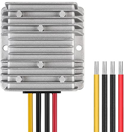 DC 8V-40V to 13.8V 10A Automatic Buck Boost Converter - Waterproof Step Down Up Voltage Reducer Regulator Module for Golf Cart Club Car - DC 8V-40V to 13.8V 10A Converters