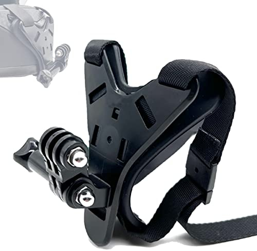 WLPREOE Motorcycle Helmet Chin Strap Mount for GoPro Footage/Stable POV, Attachament Accessories Kit for GoPro Hero 13 12 11 10 9 8 7 6 5(Black)