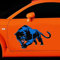 LSGGTIM Panther Autoaufkleber, 3D Personalisierte Panther Tier Aufkleber Autoaufkleber Karosserie Fenster Reflektierende Aufkleber Panther Motorrad Tuning Logo Sticker für Auto Motorrad, 25cmx14cm