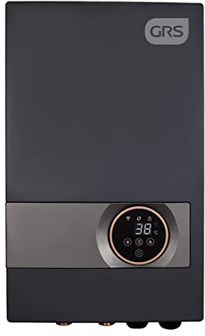 GRS Calentador de agua eléctrico sin tanque de 13 KW 240 V, calentador de agua caliente instantáneo para toda la casa con pantalla digital, calentadores eléctricos bajo demanda para ducha, cocina
