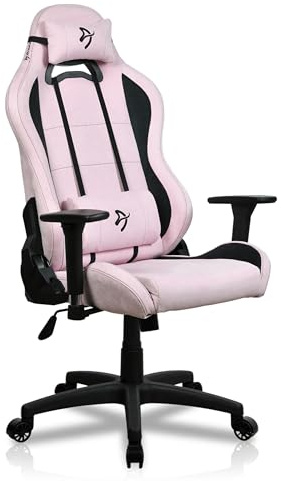 Arozzi Torretta Super Soft Fabric - Sedia Gaming Torretta Super Soft Fabric. Rivestimento premium, struttura robusta e supporto lombare, rosa