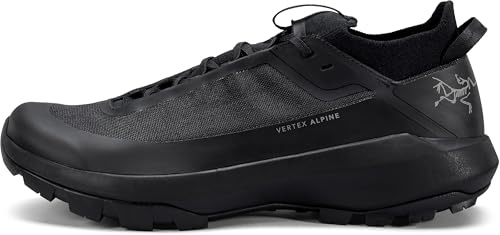 Arc'teryx Vertex Alpine Men's Shoes | Lightweight & Supportive Approach Shoes for Alpine & Trail Performance | Durable Grip with Breathable Design | Black/Black, 12