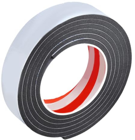 Amosfun Stoßfestes Selbstklebendes Dichtungsband Aus Schaumstoff 20mm x 2m Schalldämmendes Isolierband Für Türen Und Fenster Breite Anti Kollisionsstreifen Für Zuhause Und Werkstatt