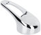 Segutage Maniglia a leva per rubinetto cromato lucido, 35 mm, kit di ricambio moderno con manico singolo lungo, miscelatore per lavabo in lega di zinco, bilanciamento della pressione, per bagno,