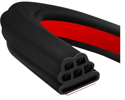 JNNJ Burlete Universal Para Puerta De Coche, Protección Sellado Bordes Para Puertas De Coche, Burlete Para Puertas De Coche 5 Metros Burlete De Caucho, Para Los Coches, Barcos, Camiones, Burletes