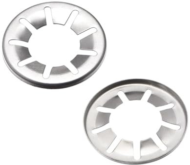 Aqxyxsw 50 Stück M20x40 Unterlegscheiben mit Innenzahn, for Aufstecken, Sicherungsscheiben, Clips, Befestigungsteile, Sortimentssatz fangzi