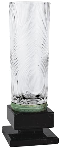Art-Trophies At11502 Trophäe aus Keramik und Glas, transparent/grün, 32 cm