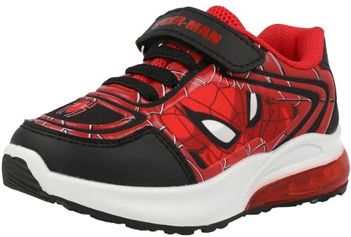 Spiderman Emboss Lights Trainer Rot/Schwarz Synthetik 29 EU