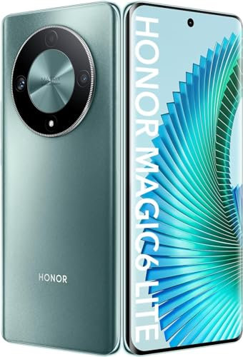 HONOR Magic6 Lite Schermo Anti-Caduta 6,78, Batteria 5300 mAh, Autonomia 2 Giorni, Tripla Fotocamera Posteriore 108 MP, 8+256 GB, Cellulari, Smartphone 5G, Dual SIM