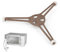 Soporte Plato Giratorio Microondas, Soporte de Microonda Rodillo Apoyo, Soporte Plato Microondas, Soporte Universal para Microondas Giratorio, para Horno Microondas Placa de Vidrio Plano de 24,5 cm
