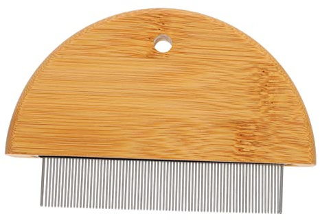 MERRYHAPY 1pc Pet Comb Ergonomic Handle for Cats Dogs Grooming Tool for Easy Detangling and Cleaning for Home Use