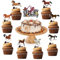ENLACE Geburtstag Tortendeko Pferde,17 Stück Tortenaufleger Pferde Deko Geburtstag,Happy Birthday Cake Topper Pferde Geburtstagsdeko,Pferde Cupcake Toppers für Pferd Thema Party Deko