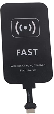 Qi Empfänger USB C, 10W Kabelloser Ladeempfänger Ladeadapter, Universelle Kabelloser Ladegerät Adapter, Fast Wireless Charger Charging Receiver für Mobiltelefone