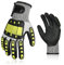Ainiv Guanti da Lavoro Uomo Resistenti, Guanti da Meccanico Antiurto, Guanti Protettivi Sicurezza Pesante Rigger Heavy Duty per Decespugliatore Camionista Edilizia (1 Paio, XL)