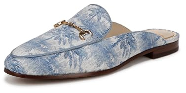Sam Edelman Womens LinnieBallet Flat, Blue Palm Multi, 5