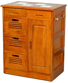 ZXLAGDBP Sideboard Massiv Vintage Holz Gelb Sideboard Restaurant Schrank Tee Wein Schlicht Modern Schrank Spind Geschirr Aufbewahrung Organisation Sideboard Schrank