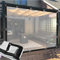 Transparente wasserdichte PVC-Pergola-Seitenteile, anpassbar mit Ösen, 6 x 2 m