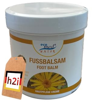 h2i Fuß & Beinbalsam | 1 x 250 ml | mit Eukalyptusöl, Menthol und Kampfer | wohltuend und erfrischend