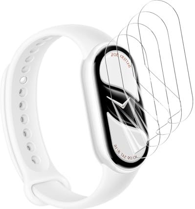 Yieehhow Protector Pantalla para Xiaomi Smart Band 10, [4 Piezas] HD Película TPU Suave, Anti-Arañazos, Cobertura Completa Película Protectora Flexible para Xiaomi Smart Band 10