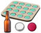 Bottle Cap Storage Display Rack, Wooden Beer Top Holder Board, Wine Lid Collection Frame, Decorative Organiser Tray, Desk Shelf Home Display, 11x11x1cm, For Bedroom
