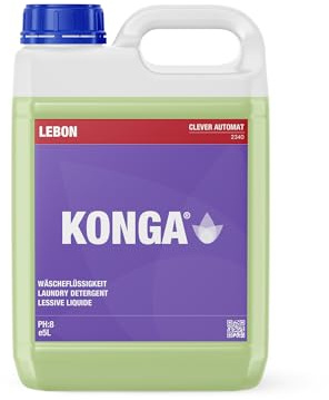 Konga Clever Automat pH-neutrales Waschmittel, Flüssigwaschmittel-Konzentrat, Waschseife für automatische Waschmaschinen, 4.5 Liter – Musk Flower Duft