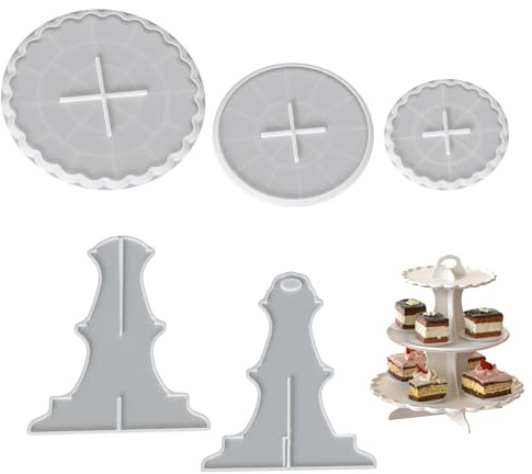 Backform aus Silikon, 3 Ebenen, Gießform aus Harz, für Cupcakes, Desserts, Schmuck, kreatives Zubehör aus Epoxidharz