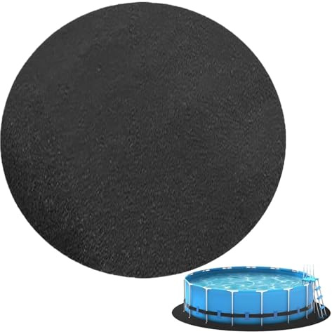 Scclcky Tapis De Sol pour Piscine - 3 X 3 M Bâche De Protection Robuste Et Anti-Crevaison, Tapis De Sol Universel pour Piscine Tubulaire, Gonflable Et Spa, Rond/Rectangulaire