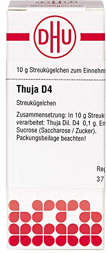DHU Thuja D4 Streukügelchen, 10 g Globuli