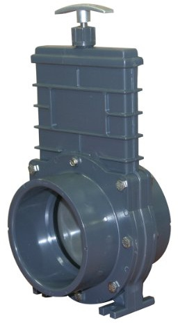 Valterra 8401 PVC Metric Gate Valve, Gray, 110 mm Slip