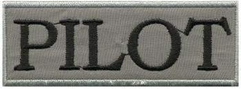 Fan-O-Menal AUFNÄHER - Pilot - 06028 - Gr. ca. 9 x 3,5 cm - Patches Stick Applikation