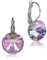 LUISIA Ohrringe Rivoli mit Swarovski Stein Sonderfarben 14 mm - Vitrail light
