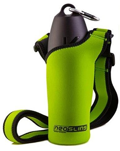 H2O4K9 Neosling with 700 ml Dog Water Bottle and Travel Bowl, Treefrog Green