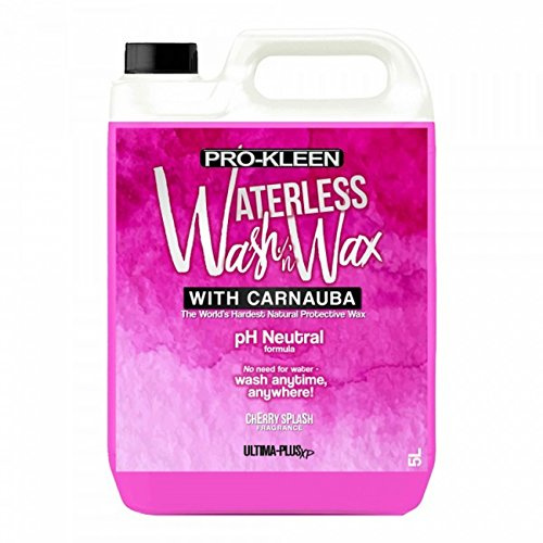 Pro-Kleen Ultima-Plus XP pH Neutral 1 x 5 Litres Cherry Splash Car Cleaner Waterless Wash & Wax with Carnauba Wax - Car Shine