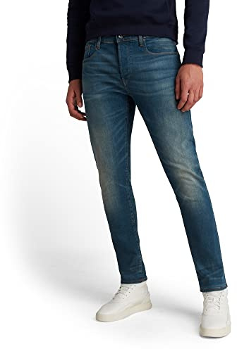 G-Star Men's 3301 Slim style Jeans, Blue (medium aged 51001-9118-071), 27W / 30L