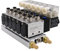 Heschen Elettrovalvola pneumatica elettrica a 6 vie 4V210-08 DC 24 V PT1/4 5 vie 2 posizioni collettore silenzioso con kit di raccordi rapidi