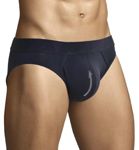 ARIUS Slips rembourrés à l'avant avec Poche de rehaussement - Offre Une Augmentation et Une Meilleure Forme pour Les Parties génitales - Slip avec des Coussinets génitaux. (M)