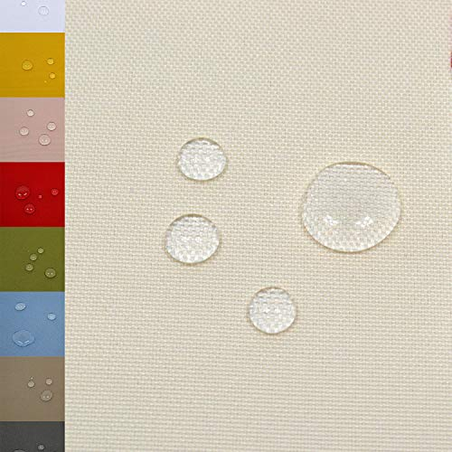 MAGAM-Stoffe Malte Outdoor Stoff Planenstoff Zeltstoff Reißfest Wasserdicht Meterware 50cm (02. Natur)