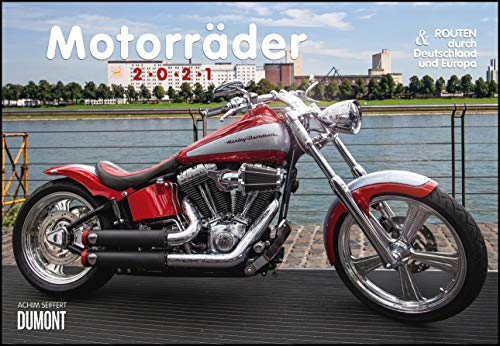Motorräder & Routen 2021 - Broschürenkalender - mit Schulferientabelle - Format 42 x 29 cm: durch Deutschland und Europa. Broschürenkalender - mit Schulferientabelle